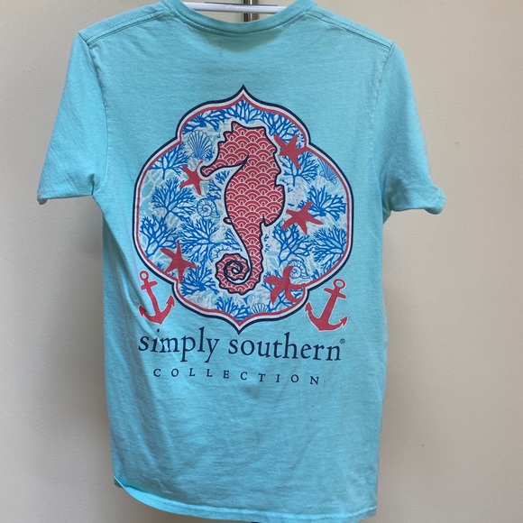 Simply Southern Tops - Blue Simply Southern Tee